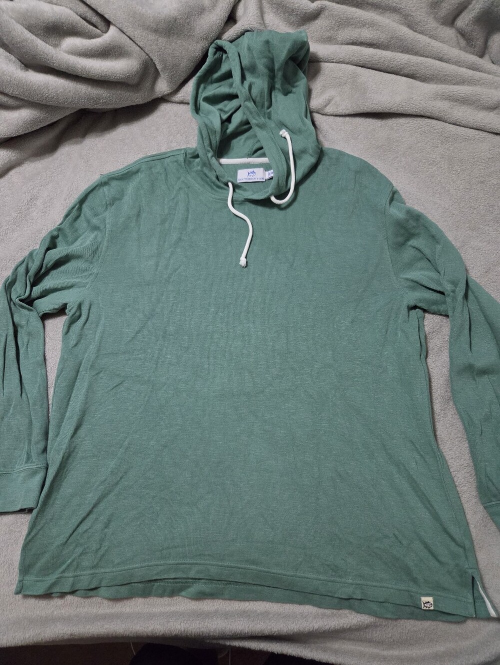 Souther Tide Men's Lightweight Green Hoodie Long Sleeve Shirt